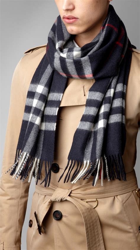 wool burberry scarf men